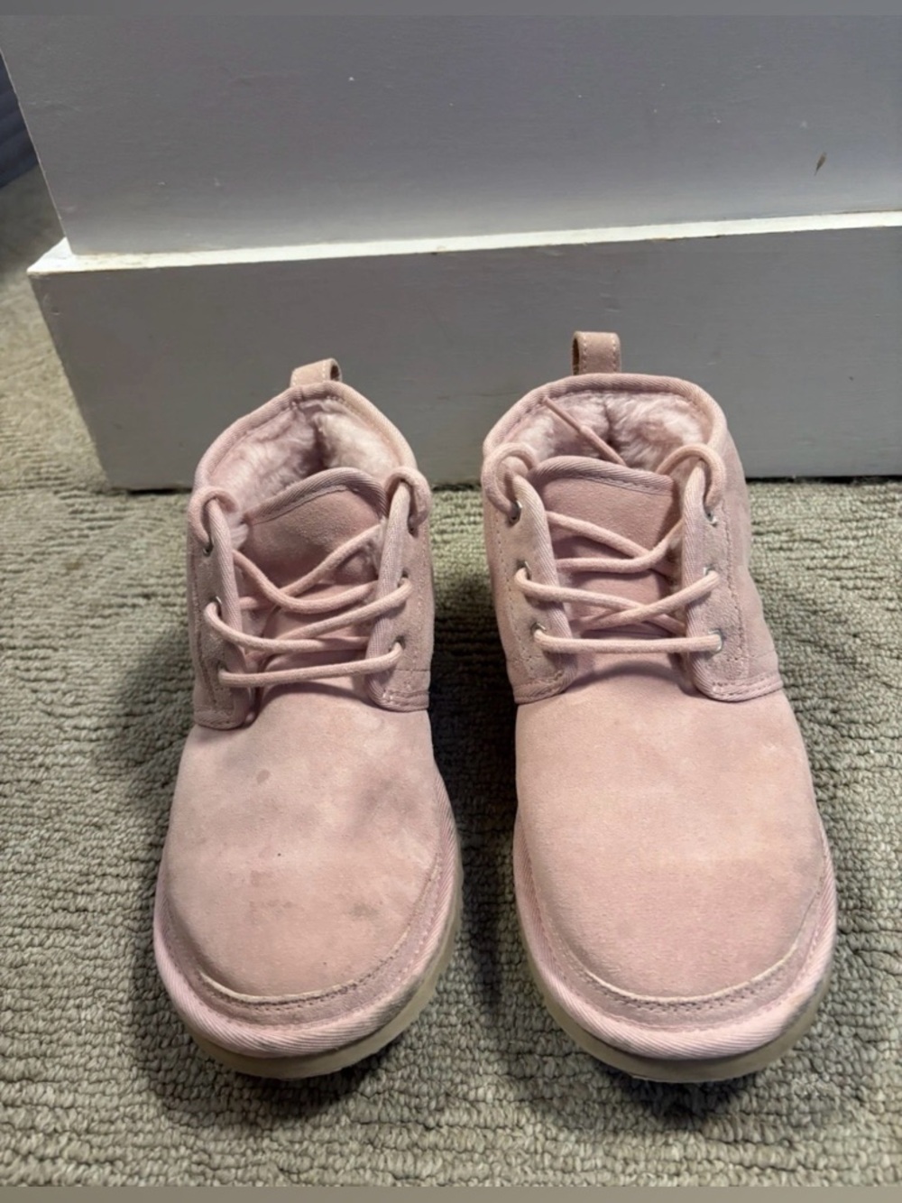 UGG Australia Blush Pink Suede Neumel boots